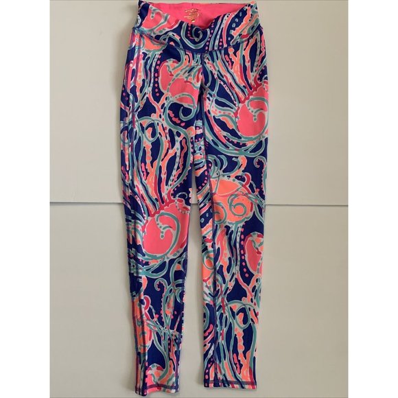 Lilly Pulitzer Jellies Be Jammin WEEKENDER LEGGINGS Pants Luxletic XS WORN ONCE - Picture 10 of 10